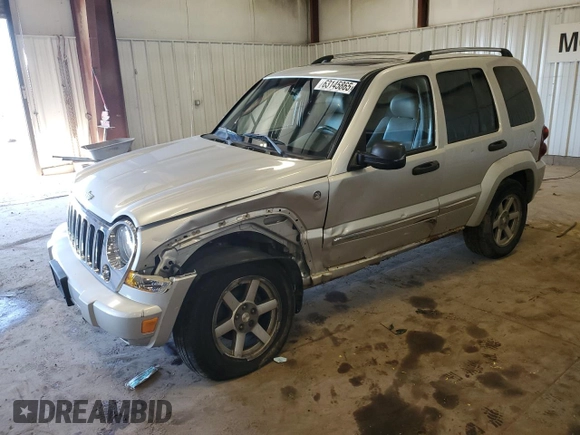 2005 Jeep Liberty Limited z VIN 1J8GL58K95W726350, wystawiony jako Copart lot #63145865 z przebiegiem 98 269 mil mil oraz Czysty tytuł • Clean title. Historia ofert i sprzedaży dostępna na DreamBid. Obrazek 1.
