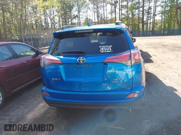 2018 Toyota RAV4 LE with VIN JTMBFREV3JJ253566, listed as a IAAI auction lot 41978107 with 49,729 mi miles. Bid and sale history available at carsss.com. Image 16.