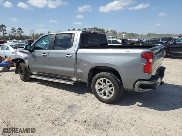 2021 Chevrolet Silverado 1500 Custom with VIN 1GCPYBEK3MZ351984, listed as a Copart auction lot 49060395 with 73,975 mi miles and Salvage Title. Bid and sale history available at carsss.com. Image 2.