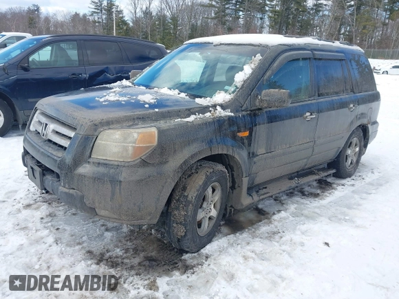 2007 Honda Pilot EX-L with VIN 2HKYF185X7H520209, listed as a IAAI auction lot 41484225 with 212,109 mi miles. Bid and sale history available at carsss.com. Image 2.
