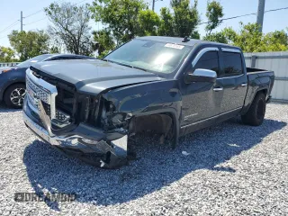 2018 GMC Sierra 1500 SLT with VIN 3GTU1NER3JG384209, listed as a Copart auction lot 56828165 with 80,385 mi miles and Salvage title. Bid and sale history available at DreamBid. Image 1.