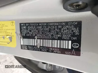 2005 Lexus ES 350 z VIN JTHBA30G555057758, wystawiony jako IAAI lot #42387540 z przebiegiem 280 048 mil mil oraz . Historia ofert i sprzedaży dostępna na DreamBid. Obrazek 9.