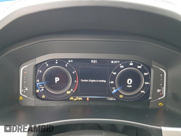 2023 Volkswagen Atlas SE with VIN 1V2WC2CA3PC209564, listed as a Copart auction lot 45835535 with 17,289 mi miles and Salvage title. Bid and sale history available at DreamBid. Image 9.