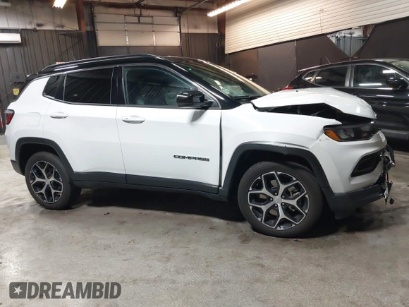 2024 Jeep Compass Limited with VIN 3C4NJDCN2RT173889, listed as a IAAI auction lot 41908615 with 9,823 mi miles and . Bid and sale history available at carsss.com. Image 14.