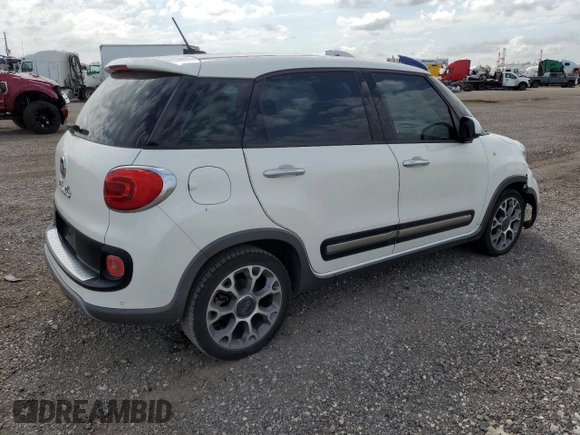 2014 FIAT 500L Trekking with VIN ZFBCFADH4EZ016712, listed as a Copart auction lot 71283484 with 127,058 mi miles and Salvage title. Bid and sale history available at DreamBid. Image 3.