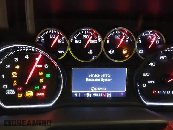 2022 Chevrolet Silverado 1500 LTZ with VIN 1GCUYGEL4NZ187865, listed as a IAAI auction lot 41422797 with 98,524 mi miles and . Bid and sale history available at DreamBid. Image 7.
