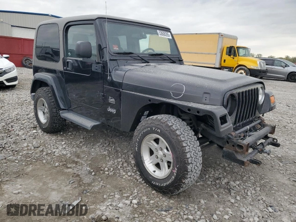 2004 Jeep Wrangler Sahara with VIN 1J4FA59SX4P713343, listed as a Copart auction lot 53608265 with 113,828 mi miles and Salvage title. Bid and sale history available at DreamBid. Image 4.