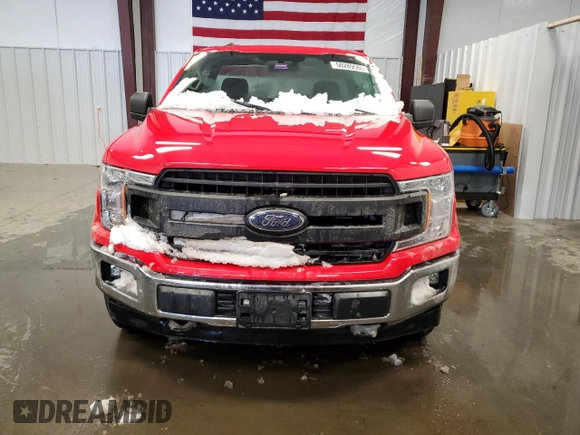 2018 Ford F-150 XL with VIN 1FTMF1EB6JFD30708, listed as a Copart auction lot 50289565 with 26,757 mi miles and Salvage Title. Bid and sale history available at carsss.com. Image 5.