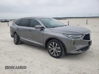 2023 Acura MDX w/Technology Package with VIN 5J8YE1H49PL002082, listed as a Copart auction lot 87667105 with 44,961 mi miles and Clean Title. Bid and sale history available at carsss.com. Image 4.