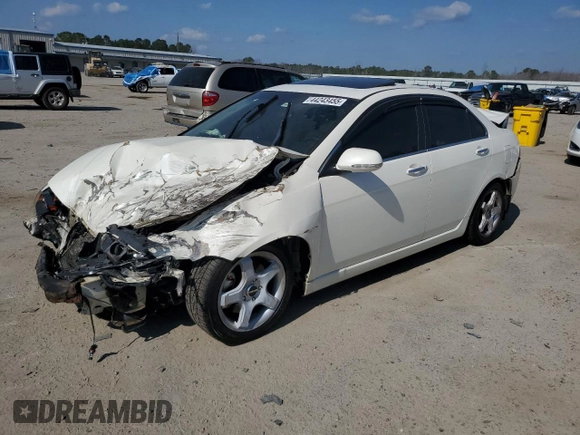 2004 Acura TSX w/Navigation with VIN JH4CL96954C027695, listed as a Copart auction lot 44243455 with Not provided miles and Salvage title. Bid and sale history available at DreamBid. Image 1.