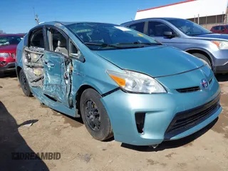 2012 Toyota Prius One with VIN JTDKN3DU2C1583355, listed as a IAAI auction lot 41722170 with 83,821 mi miles. Bid and sale history available at carsss.com. Image 1.