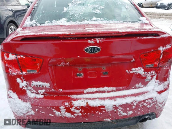 2013 Kia Forte SX with VIN KNAFW4A33D5693791, listed as a IAAI auction lot 41486906 with 154,579 mi miles. Bid and sale history available at carsss.com. Image 16.