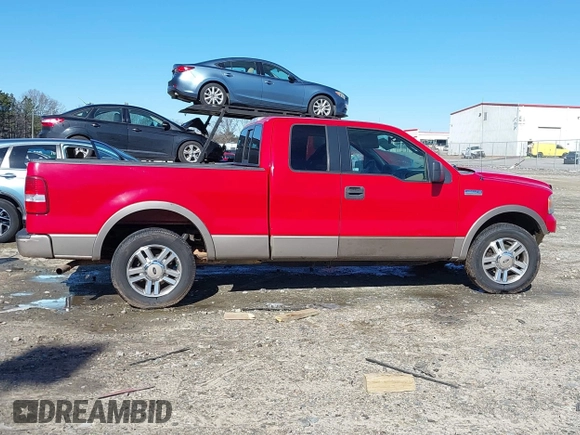 2005 Ford F-150 XLT with VIN 1FTPX12555NB76674, listed as a IAAI auction lot 41371363 with 137,782 mi miles. Bid and sale history available at carsss.com. Image 14.