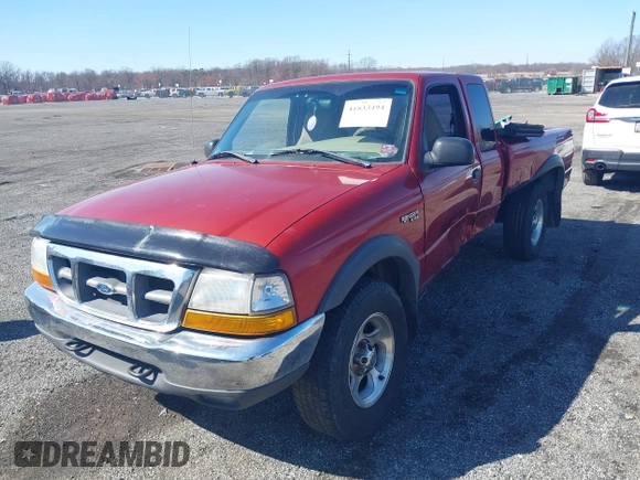 2000 Ford Ranger XL with VIN 1FTZR15V1YTB19905, listed as a IAAI auction lot 41833494 with 293,034 mi miles. Bid and sale history available at carsss.com. Image 17.