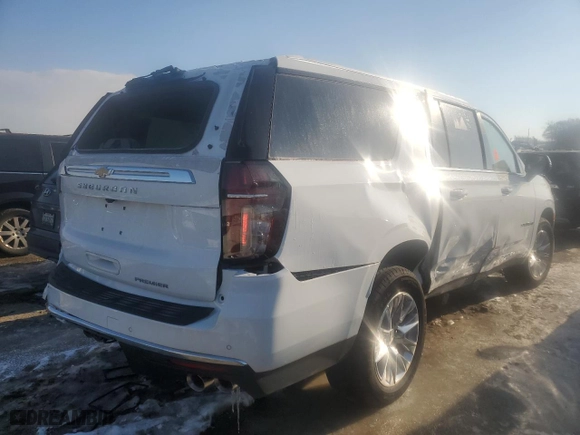 2022 Chevrolet Suburban Premier with VIN 1GNSKFKD5NR190281, listed as a Copart auction lot 88920705 with 740 mi miles and Clean Title. Bid and sale history available at carsss.com. Image 3.