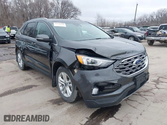 2020 Ford Edge SEL with VIN 2FMPK4J98LBB00715, listed as a IAAI auction lot 41698436 with 49,715 mi miles. Bid and sale history available at carsss.com. Image 1.