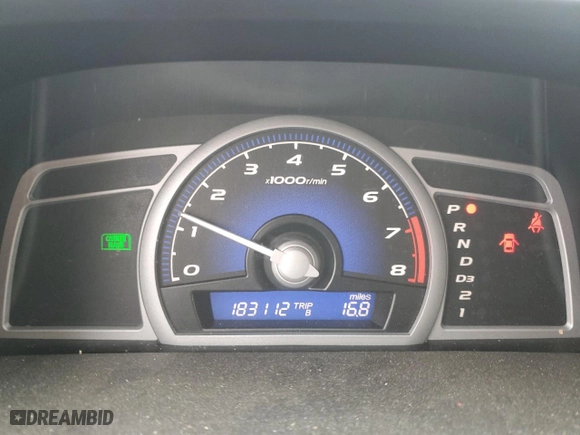 2010 Honda Civic Cpe LX with VIN 2HGFG1B62AH538310, listed as a Copart auction lot 51435645 with 183,112 mi miles and Salvage Title. Bid and sale history available at carsss.com. Image 9.