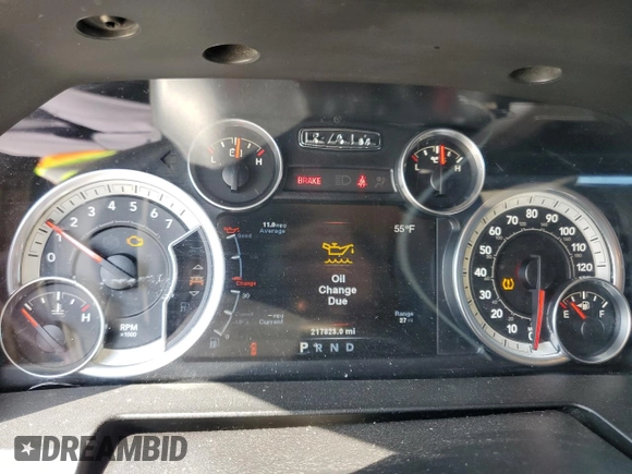 2014 Ram 1500 Big Horn z VIN 1C6RR7TT5ES261106, wystawiony jako Copart lot #43386725 z przebiegiem 217 823 mil mil oraz Szkoda całkowita • Salvage title. Historia ofert i sprzedaży dostępna na DreamBid. Obrazek 9.