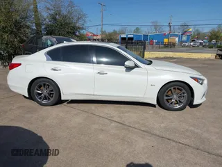 2017 Infiniti Q50 Signature Edition with VIN JN1EV7AP3HM738779, listed as a IAAI auction lot 41870416 with 129,694 mi miles and . Bid and sale history available at DreamBid. Image 14.