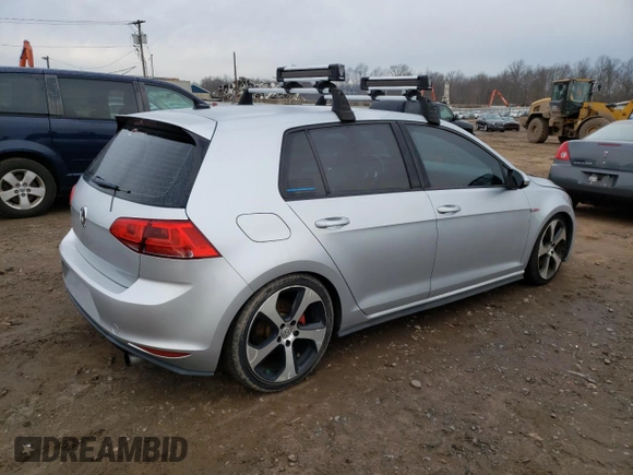 2016 Volkswagen Golf GTI SE with VIN 3VW5T7AU4GM019601, listed as a Copart auction lot 37737153 with 0 mi miles. Bid and sale history available at carsss.com. Image 3.
