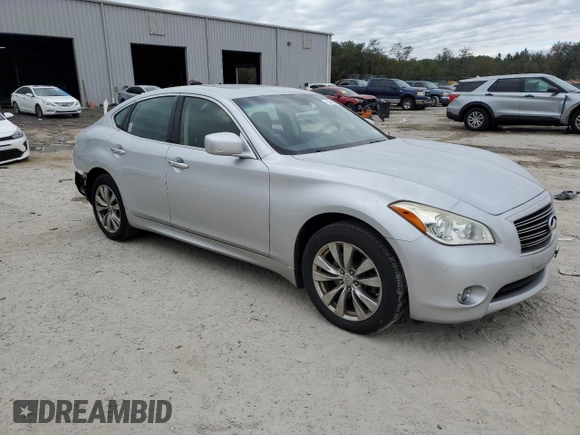 2012 Infiniti M37 with VIN JN1BY1AR5CM395605, listed as a Copart auction lot 83316794 with 64,201 mi miles and Salvage Title. Bid and sale history available at carsss.com. Image 4.