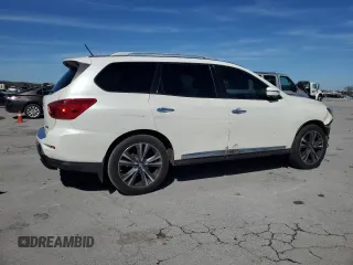 2017 Nissan Pathfinder Platinum with VIN 5N1DR2MN6HC619281, listed as a Copart auction lot 50221005 with 141,719 mi miles and Salvage title. Bid and sale history available at DreamBid. Image 3.