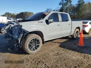 2024 Chevrolet Silverado 1500 RST with VIN 1GCUDEE80RZ374893, listed as a Copart auction lot 46840995 with 12,736 mi miles and Salvage Title. Bid and sale history available at carsss.com. Image 1.