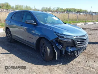 2024 Chevrolet Equinox LS with VIN 3GNAXHEG9RL366616, listed as a IAAI auction lot 42214696 with 8,132 mi miles and . Bid and sale history available at DreamBid. Image 1.