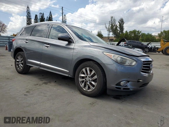 2015 Infiniti QX60 with VIN 5N1AL0MM8FC548226, listed as a Copart auction lot 52940685 with 150,592 mi miles and Salvage title. Bid and sale history available at DreamBid. Image 4.