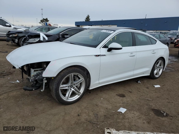 2021 Audi A5 Sportback S line Premium Plus with VIN WAUFACF54MA034337, listed as a Copart auction lot 41762635 with NaN miles and Salvage Title. Bid and sale history available at carsss.com. Image 1.