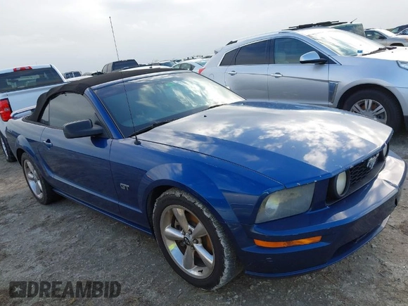 2007 Ford Mustang GT Deluxe with VIN 1ZVHT85H075325586, listed as a IAAI auction lot 40581160 with Not Provided miles and . Bid and sale history available at carsss.com. Image 1.