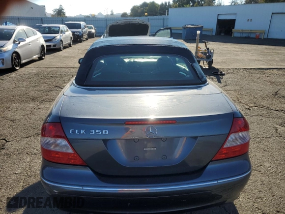 2006 Mercedes-Benz CLK 350 with VIN WDBTK56G56T062704, listed as a Copart auction lot 75333534 with 135,550 mi miles and Salvage Title. Bid and sale history available at DreamBid. Image 6.