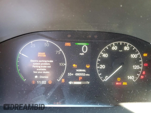 2025 Honda CR-V Sport-L with VIN 5J6RS6H83SL029132, listed as a Copart auction lot 47856535 with 552 mi miles and Salvage Title. Bid and sale history available at DreamBid. Image 9.