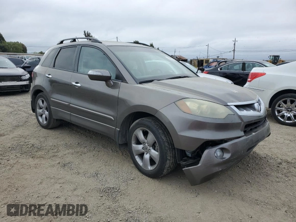 2007 Acura RDX Technology with VIN 5J8TB18507A001104, listed as a Copart auction lot 53755225 with 124,790 mi miles and Salvage Title. Bid and sale history available at carsss.com. Image 4.