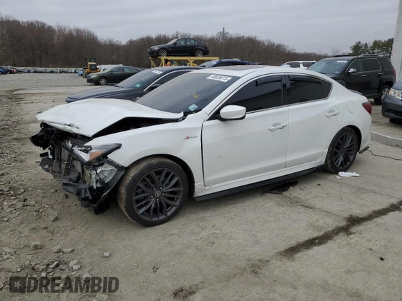 2021 Acura ILX w/Premium/A-SPEC Package with VIN 19UDE2F83MA008591, listed as a Copart auction lot 49028615 with 41,806 mi miles and Salvage Title. Bid and sale history available at carsss.com. Image 1.