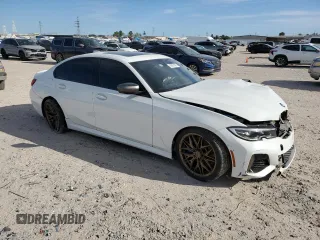 2020 BMW 3 Series M340i with VIN WBA5U7C01LFH12419, listed as a Copart auction lot 49358895 with Not Provided miles and Salvage Title. Bid and sale history available at DreamBid. Image 4.