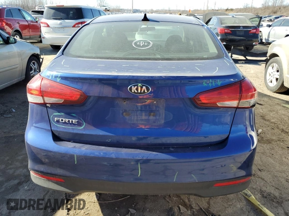 2018 Kia Forte LX with VIN 3KPFK4A75JE188417, listed as a Copart auction lot 47139865 with 77,150 mi miles and Salvage Title. Bid and sale history available at carsss.com. Image 6.