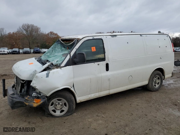 2006 Chevrolet Express Cargo Van with VIN 1GCFG15XX61261463, listed as a Copart auction lot 85125244 with 0 mi miles and Clean Title. Bid and sale history available at carsss.com. Image 1.