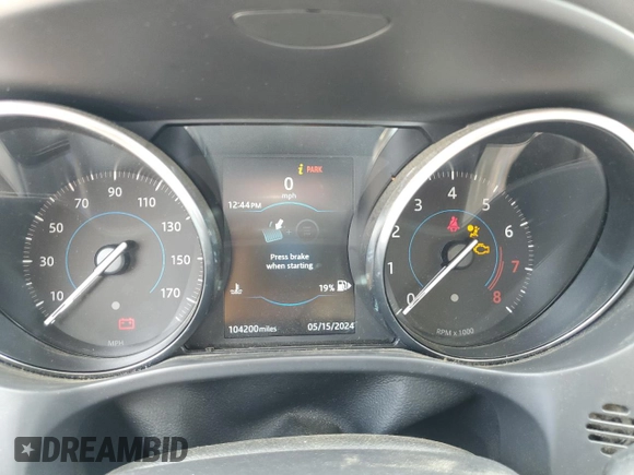 2019 Jaguar F-Pace 25t with VIN SADCS2FX2KA606070, listed as a Copart auction lot 54978434 with 104,200 mi miles and Salvage title. Bid and sale history available at DreamBid. Image 9.