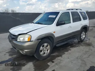 2002 Mazda Tribute LX with VIN 4F2YU09192KM34458, listed as a Copart auction lot 44143425 with 175,717 mi miles and Salvage Title. Bid and sale history available at carsss.com. Image 1.