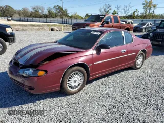 2002 Chevrolet Monte Carlo LS with VIN 2G1WW12E529194839, listed as a Copart auction lot 83679954 with 123,839 mi miles and Salvage Title. Bid and sale history available at carsss.com. Image 1.