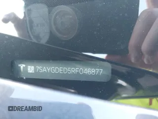 2024 Tesla Model Y с VIN 7SAYGDED5RF046877, выставлен на аукционе IAAI как лот 42237815 с пробегом 45 883 миль миль и . История ставок и продаж доступна на DreamBid. Изображение 9.