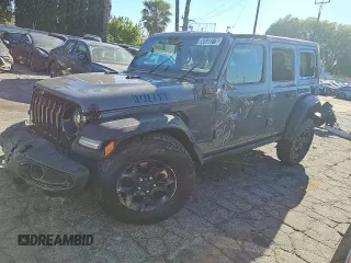 2023 Jeep Wrangler z VIN 1C4JJXN66PW642561, wystawiony jako Copart lot #50530275 z przebiegiem 55 250 mil mil oraz Nie do naprawy • Non repairable. Historia ofert i sprzedaży dostępna na DreamBid. Obrazek 1.