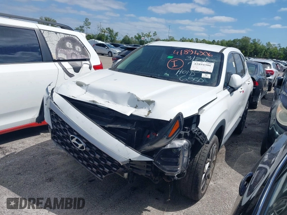 2019 Hyundai Santa Fe SEL with VIN 5NMS33AD0KH006550, listed as a IAAI auction lot 41894306 with 80,920 mi miles and . Bid and sale history available at DreamBid. Image 2.
