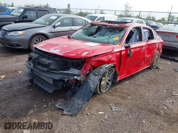 2023 Honda Civic Touring z VIN 2HGFE1F90PH309059, wystawiony jako IAAI lot #42146353 z przebiegiem Nie podano mil oraz . Historia ofert i sprzedaży dostępna na DreamBid. Obrazek 2.