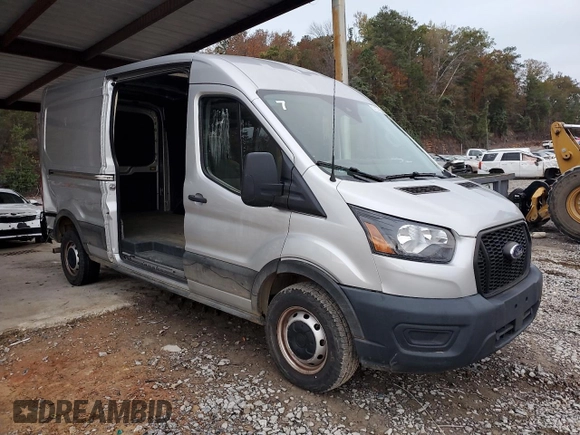 2021 Ford Transit Cargo with VIN 1FTBR1C82MKA48437, listed as a Copart auction lot 79641154 with 31,464 mi miles and Clean Title. Bid and sale history available at DreamBid. Image 4.