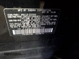 2024 Subaru Forester Wilderness with VIN JF2SKAJC8RH497896, listed as a Copart auction lot 88838925 with 13,413 mi miles and Salvage Title. Bid and sale history available at carsss.com. Image 15.