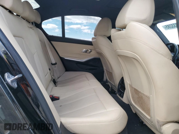 2019 BMW 3 Series 330i xDrive with VIN WBA5R7C52KFH31007, listed as a Copart auction lot 53333285 with 0 mi miles and Salvage Title. Bid and sale history available at carsss.com. Image 10.