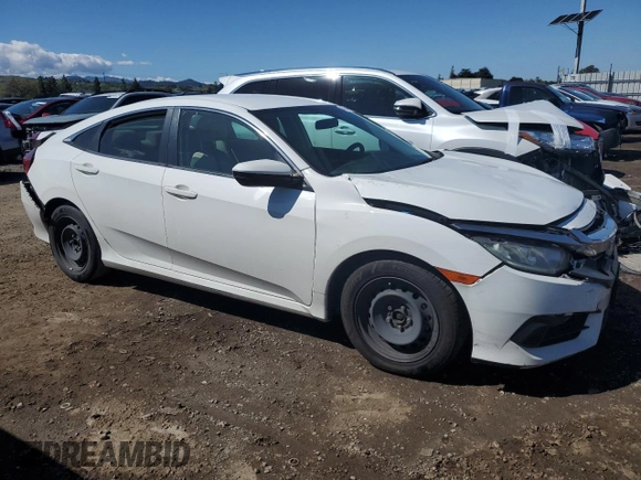 2018 Honda Civic Sedan LX with VIN 2HGFC2F59JH531017, listed as a Copart auction lot 49649905 with 90,252 mi miles and Salvage Title. Bid and sale history available at carsss.com. Image 4.