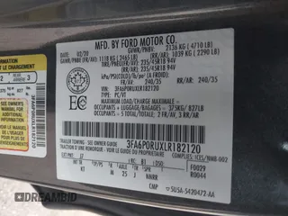 2020 Ford Fusion Titanium with VIN 3FA6P0RUXLR182120, listed as a IAAI auction lot 42351542 with 141,746 mi miles and . Bid and sale history available at DreamBid. Image 9.